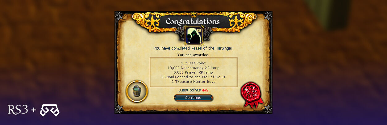 vessel of the harbinger rs3 rewards