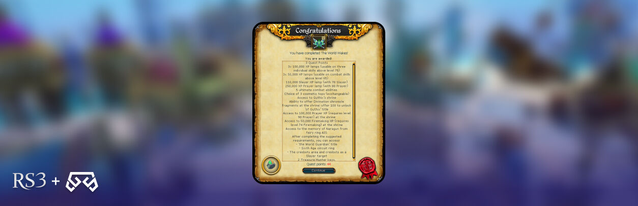 RS3 World Wakes Rewards
