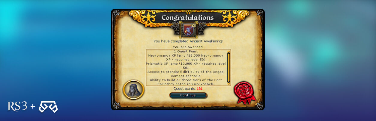 rs3 ancient awakening, rewards