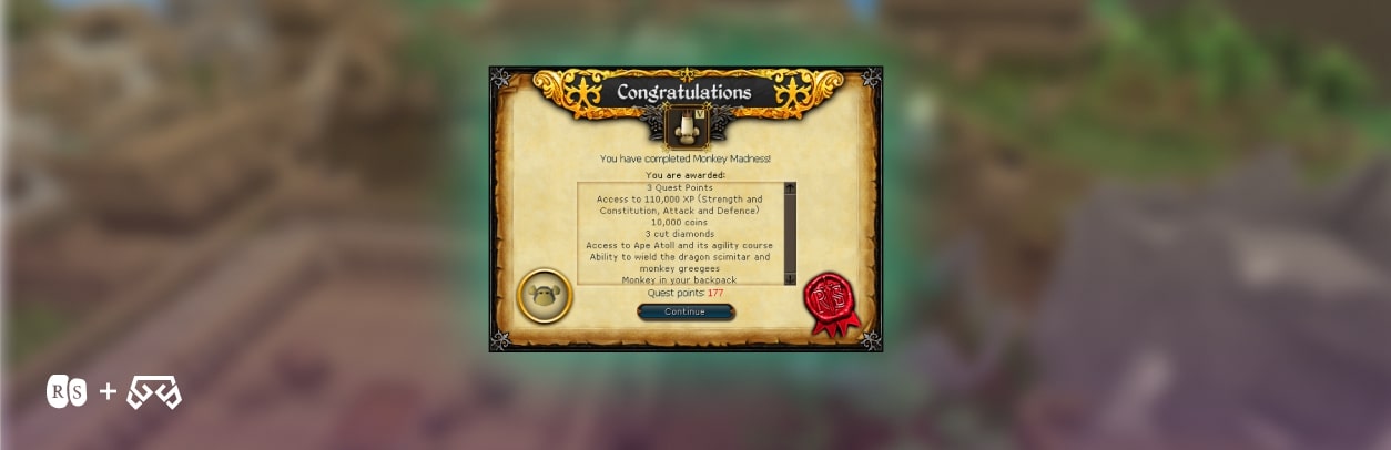 RS3 Monkey Madness Rewards