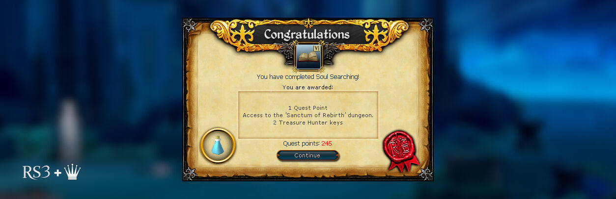 soul searching rs3 rewards