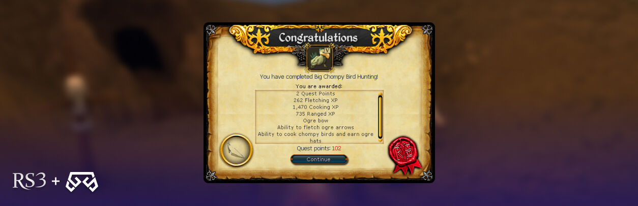 rs3 big chompy bird hunting rewards