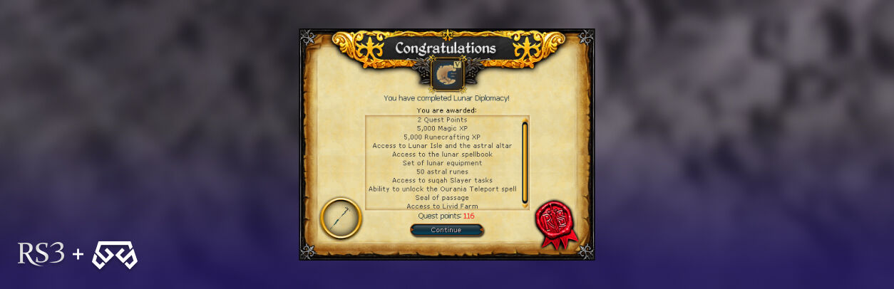 lunar diplomacy rs3, rs3 lunar diplomacy rewards