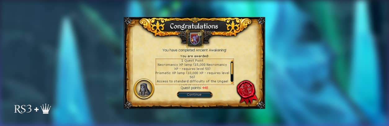 RS3 ancient awakeing, rs3 ancient awakeing awards