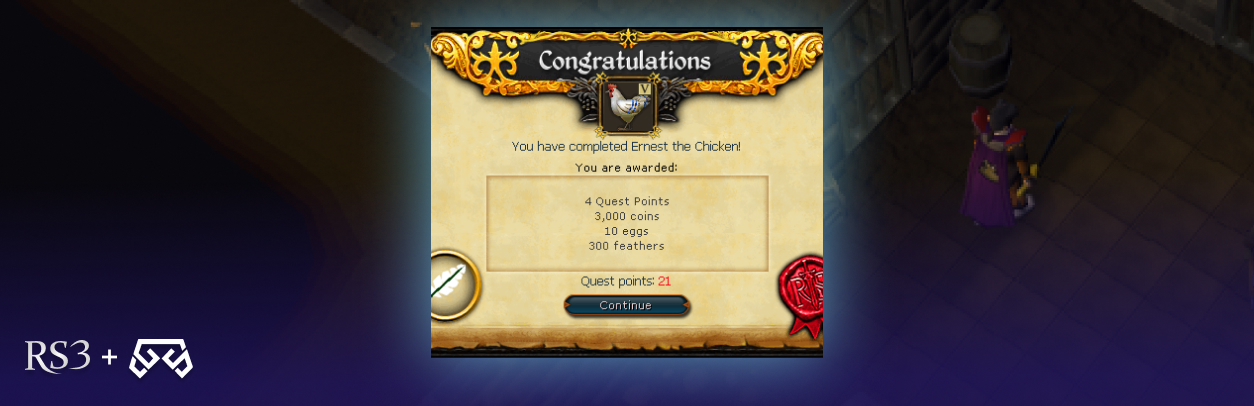 ernest the chicken rewards, ernest the chicken rs3
