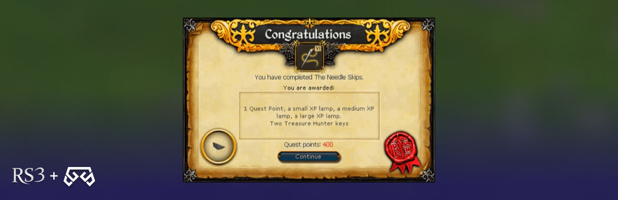 the needle skips rs3